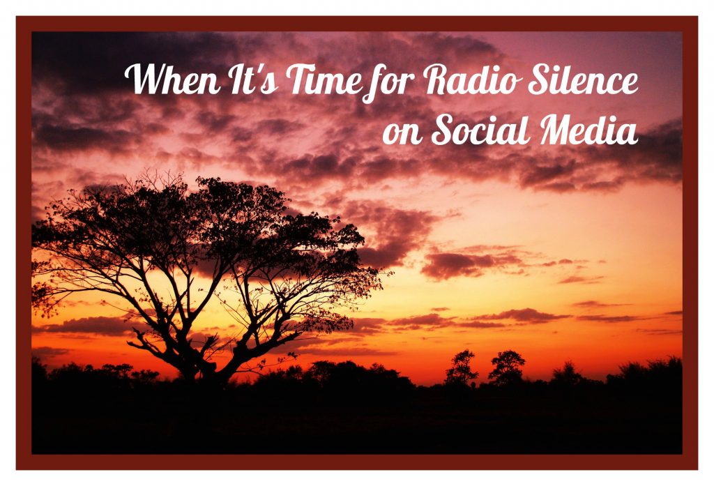 When It's Time for Radio Silence on Social Media