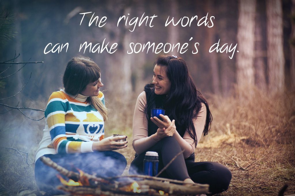 When Words Encourage